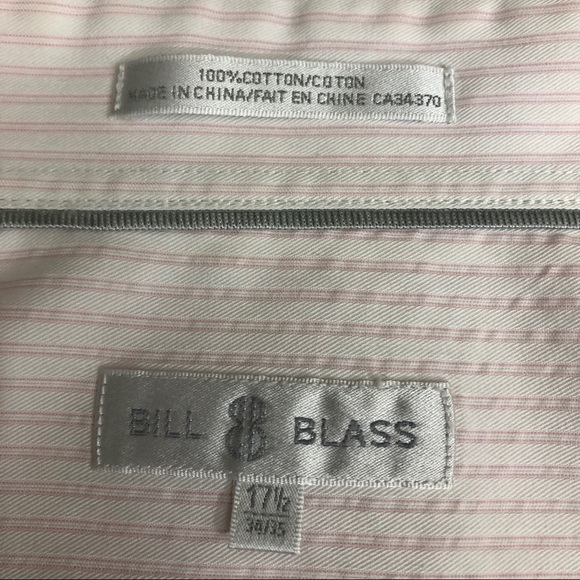 Bill Blass men’s dress shirt 100% cotton - Picture 5 of 7